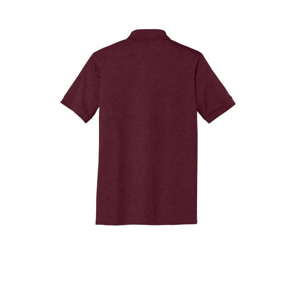 Port & Co Tall Core Blend Jersey Knit Polo — Athletic Maroon (Back)