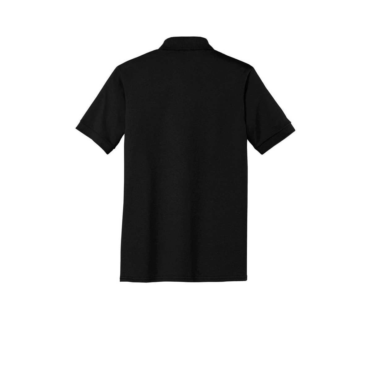 Port & Co Tall Core Blend Jersey Knit Polo — Jet Black (Back)
