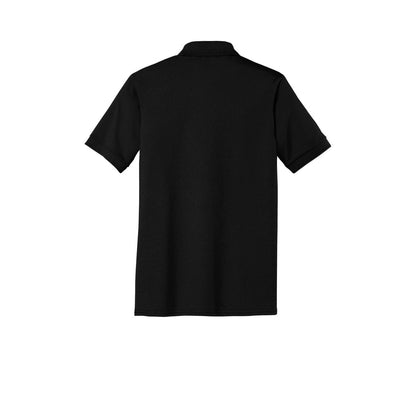 Port & Co Tall Core Blend Jersey Knit Polo — Jet Black (Back)