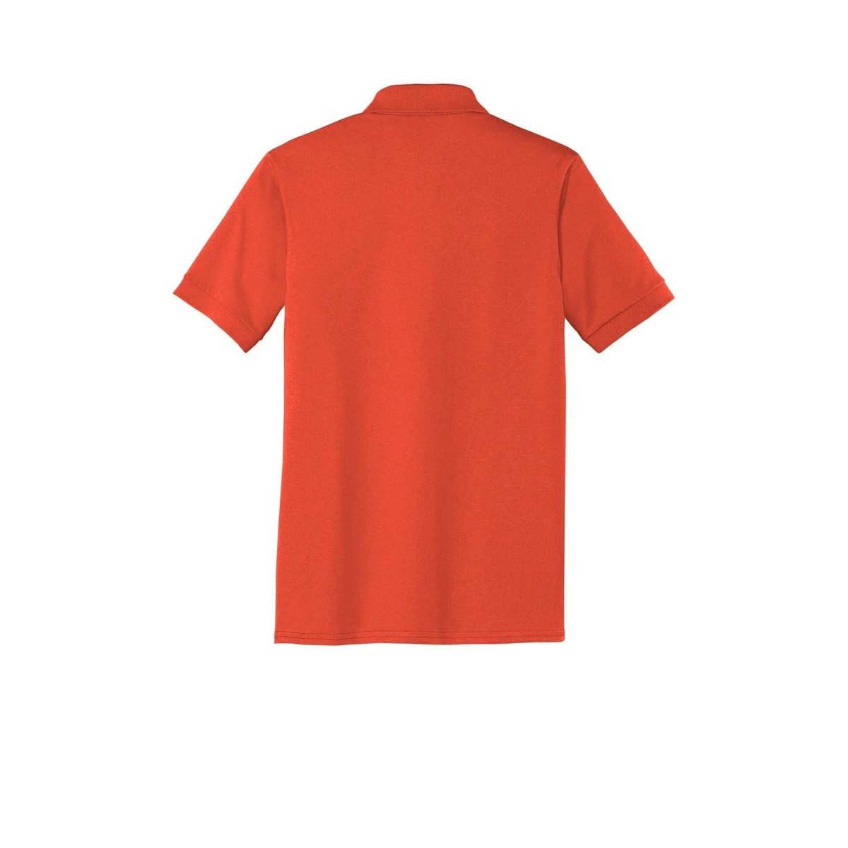 Port & Co Tall Core Blend Jersey Knit Polo — Orange (Back)