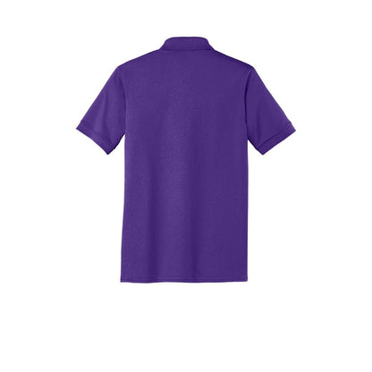 Port & Co Tall Core Blend Jersey Knit Polo — Purple (Back)