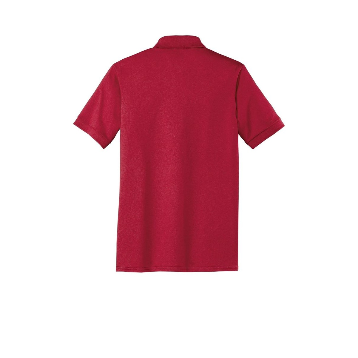 Port & Co Tall Core Blend Jersey Knit Polo — Red (Back)