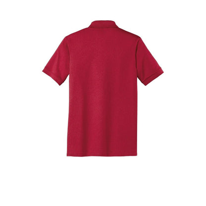 Port & Co Tall Core Blend Jersey Knit Polo — Red (Back)