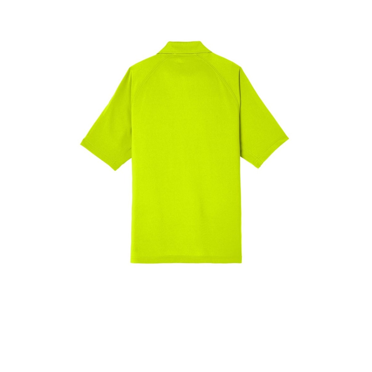 CornerStone Select Lightweight Snag-Proof Tactical Polo — Safety Yellow (Back)