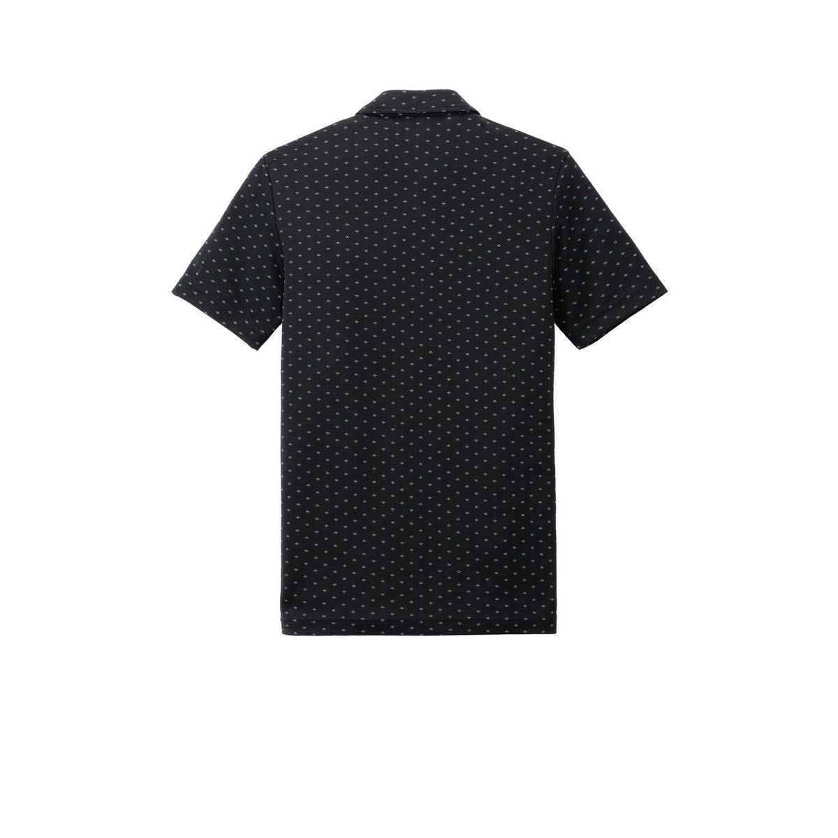 TravisMathew Oceanside Geo Polo — Black/ Aegean Blue (Back)