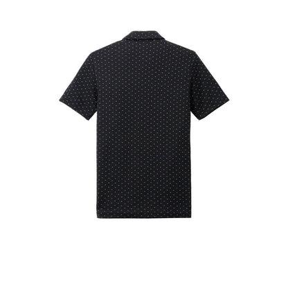 TravisMathew Oceanside Geo Polo — Black/ Aegean Blue (Back)