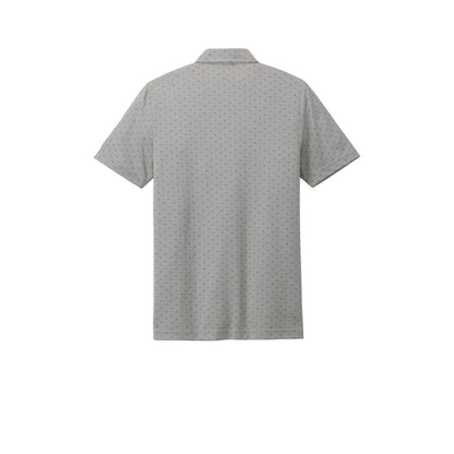 TravisMathew Oceanside Geo Polo — Quiet Shade Grey Heather/ Dark Grey (Back)