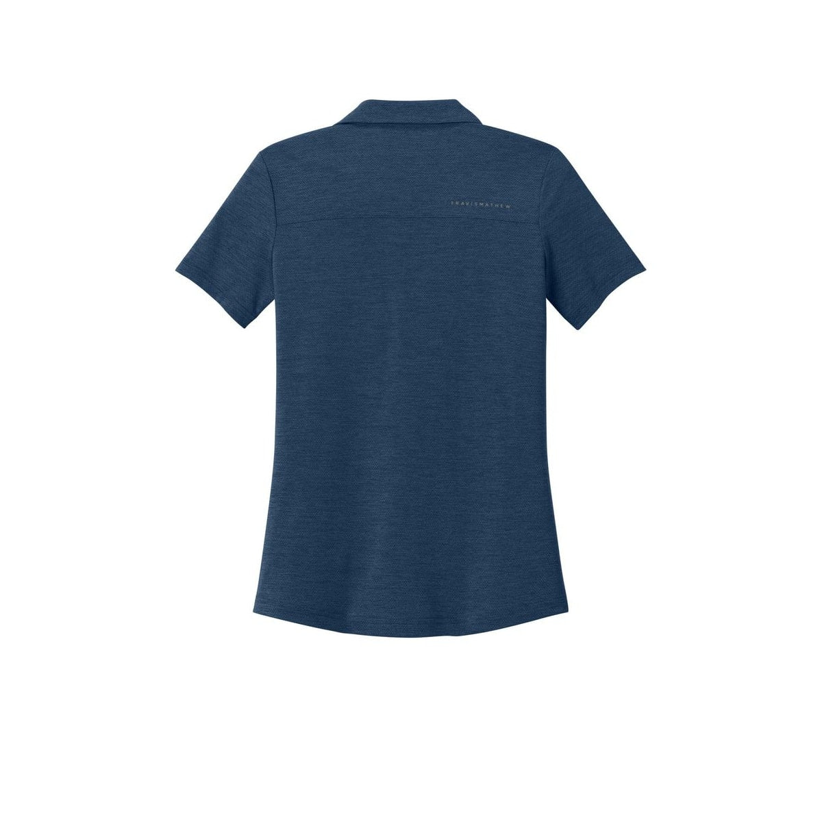 TravisMathew Women's Onward Polo — Navy Heather (Back)
