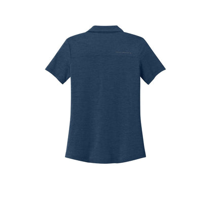 TravisMathew Women's Onward Polo — Navy Heather (Back)