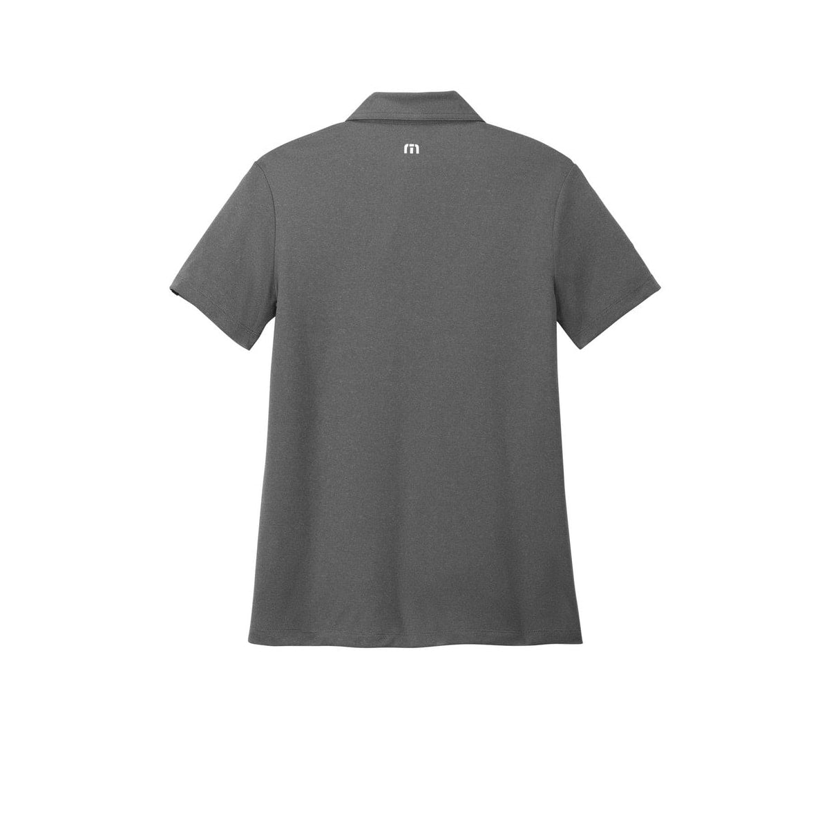 TravisMathew Women's Coto Performance Polo — Quiet Shade Grey Heather (Back)