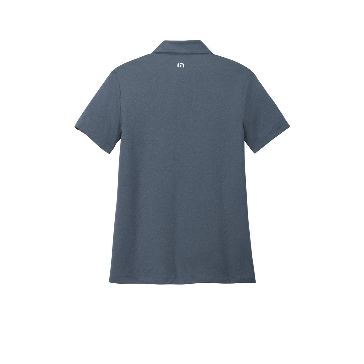 TravisMathew Women's Coto Performance Polo — Vintage Indigo/ Black (Back)