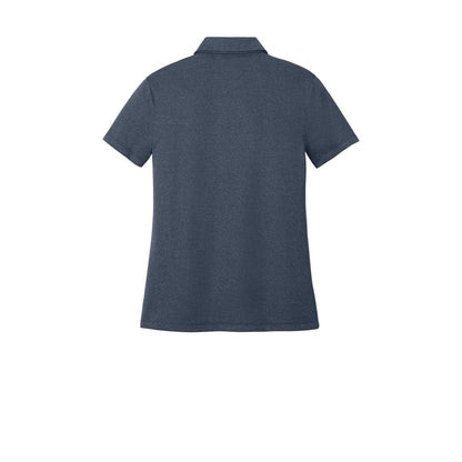 Nike Women's Dri-FIT Smooth Heather Polo — Navy Heather (Back)