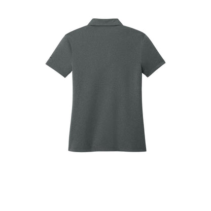 Nike Women's Dri-FIT Smooth Heather Polo — Anthracite Heather (Back)