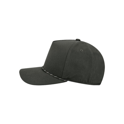 The Caddy Rope Adjustable Cap — Black (Left)