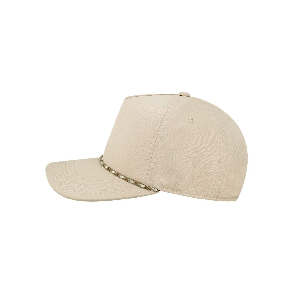 The Caddy Rope Adjustable Cap — Stone (Left)