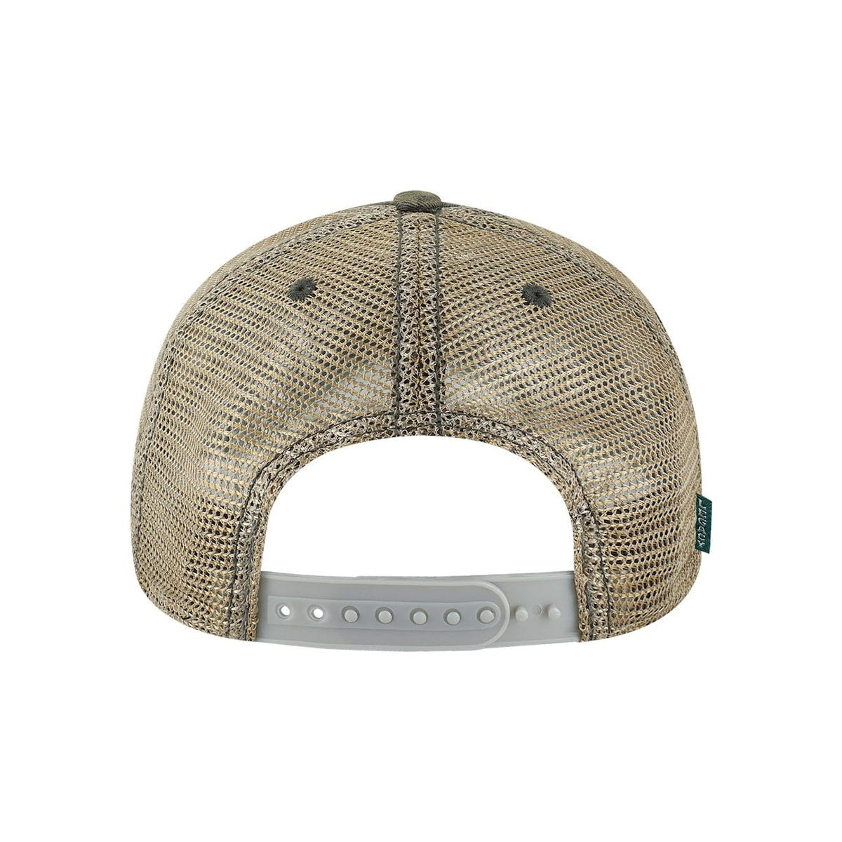 Old Favorite Trucker Cap — Black Field Camo/ Java (Back)