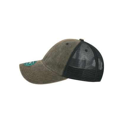 Old Favorite Trucker Cap — Black/ Black (Left)