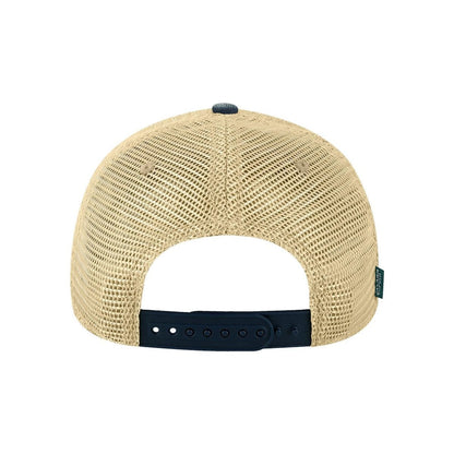 Old Favorite Trucker Cap — Blue Denim/ Khaki (Back)