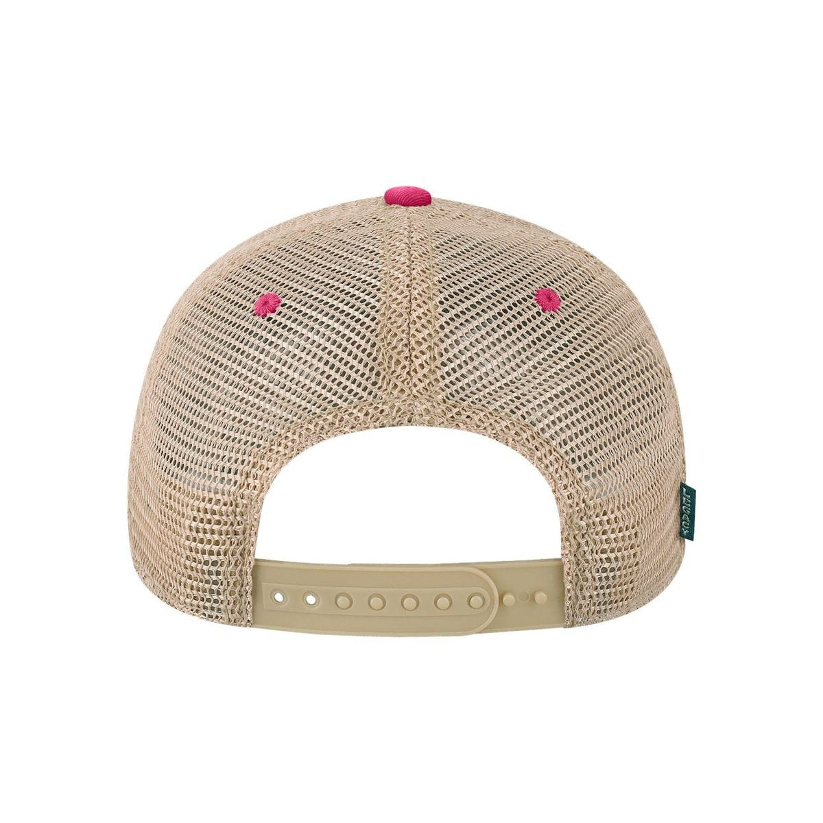 Old Favorite Trucker Cap — Dark Pink/ Khaki (Back)