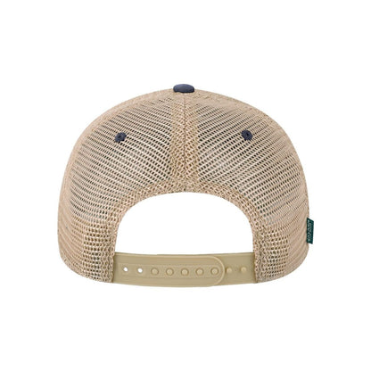 Old Favorite Trucker Cap — Dark Tan/ Navy (Back)
