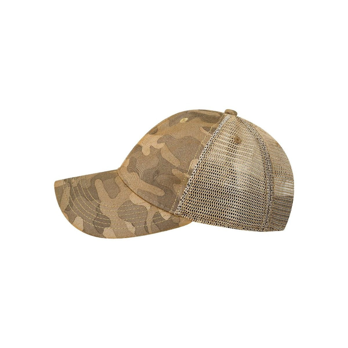 Old Favorite Trucker Cap — Desert Field Camo/ Java (Left)