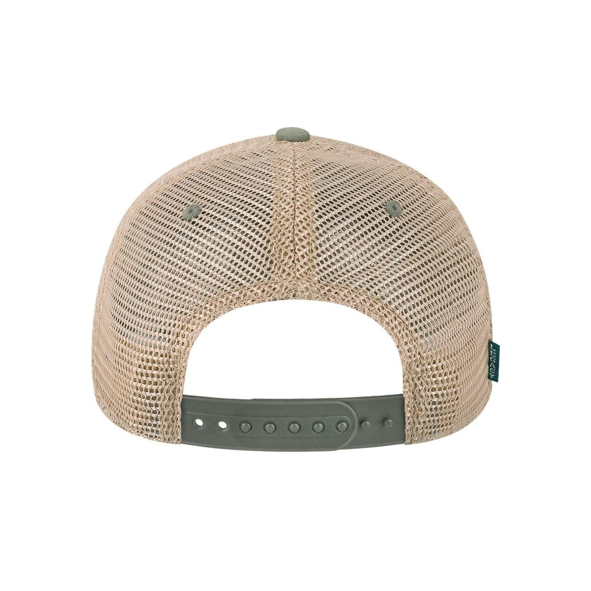 Old Favorite Trucker Cap — Grey/ Khaki (Back)