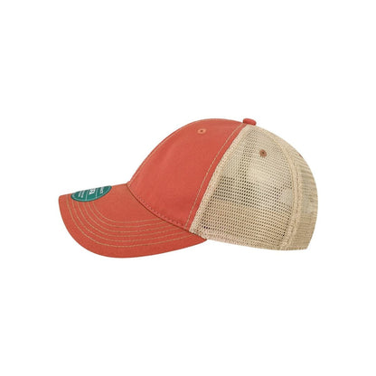 Old Favorite Trucker Cap — Nantucket Red/ Khaki (Left)