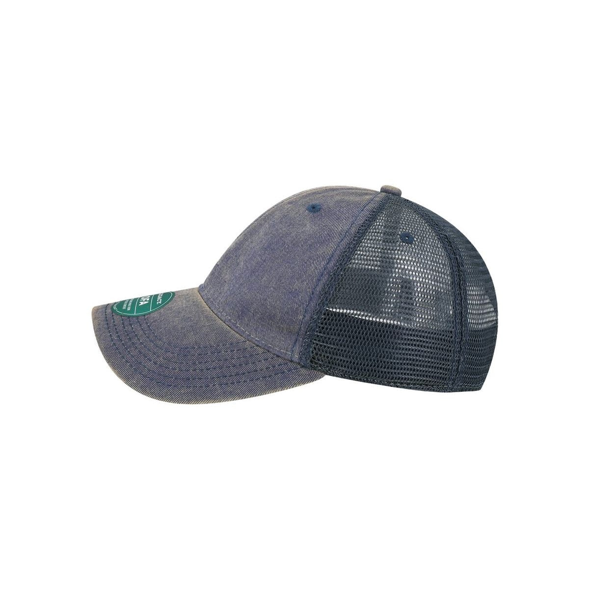 Old Favorite Trucker Cap — Navy/ Navy (Left)