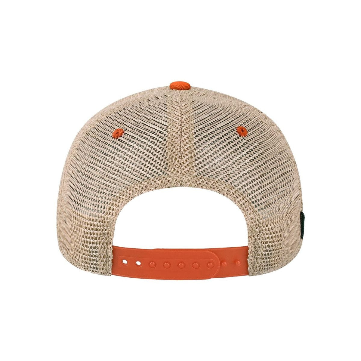 Old Favorite Trucker Cap — Orange/ Khaki (Back)