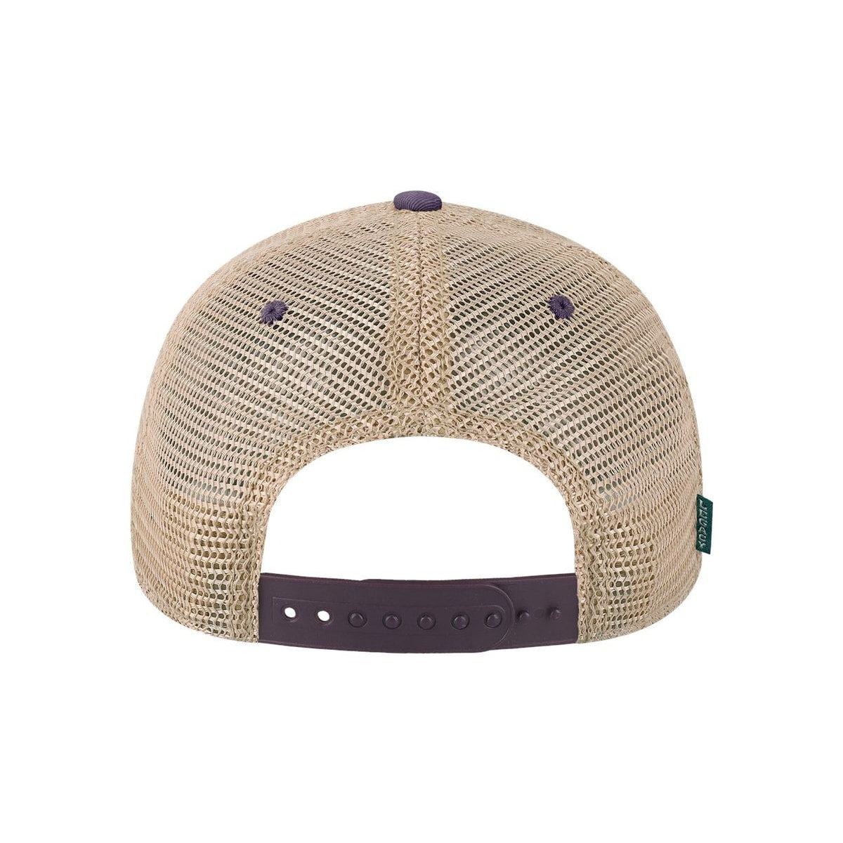 Old Favorite Trucker Cap — Purple/ Khaki (Back)