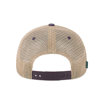 Old Favorite Trucker Cap — Purple/ Khaki (Back)