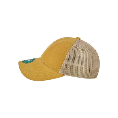 Old Favorite Trucker Cap — Yellow/ Khaki (Left)