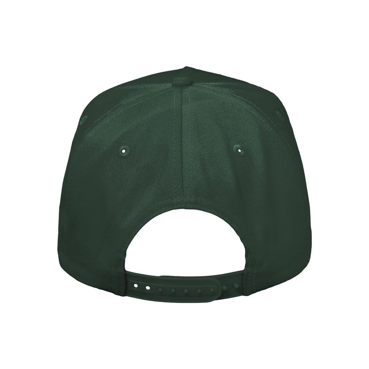 Five-Panel Twill Cap — Forest (Back)
