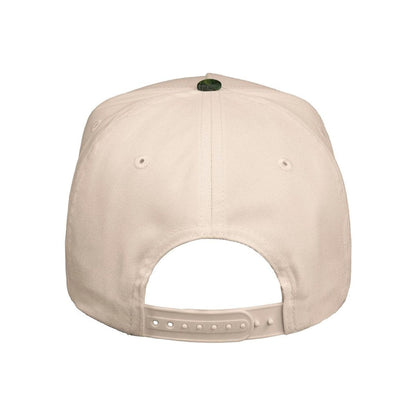 Five-Panel Twill Cap — Natural/ Mossy Oak Breakup (Back)