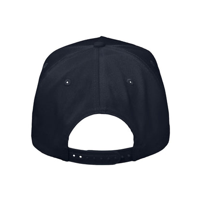 Five-Panel Twill Cap — Navy (Back)
