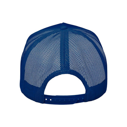 Five-Panel Trucker Cap — Royal Blue (Back)