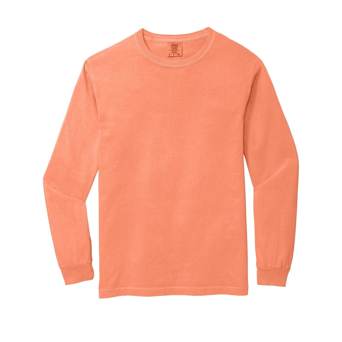 comfort-colors-heavyweight-ring-spun-long-sleeve-tee-6014 — Melon