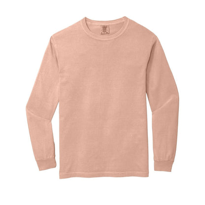 comfort-colors-heavyweight-ring-spun-long-sleeve-tee-6014 — Peachy